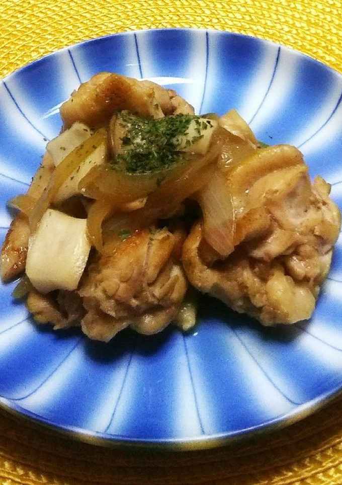 手羽先と玉葱・エリンギの炒め物-レシピのメイン写真