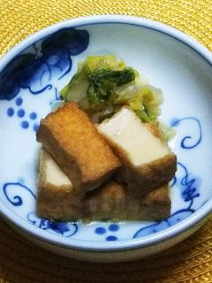 【時短&簡単♪】厚揚げと白菜の煮物-レシピのメイン写真