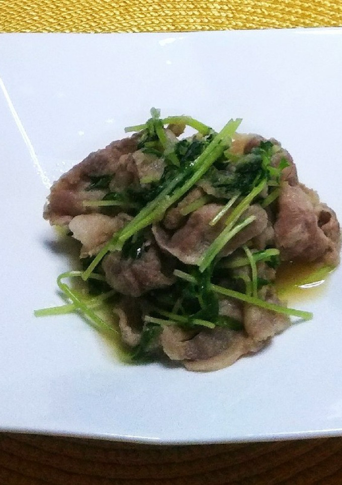 豚肉と豆苗のおろし煮-レシピのメイン写真