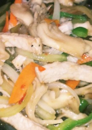舞茸と豚ロースのオイスターソース炒め-レシピのメイン写真