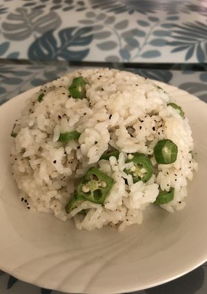 オクラ好きのためのオクラご飯-レシピのメイン写真