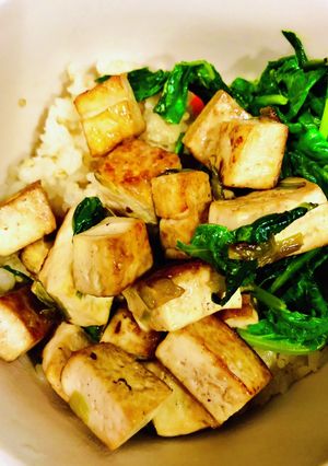 簡単焼き豆腐　crispy tofu♡-レシピのメイン写真