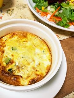 もち麦入!ズッキーニのオムレツ-レシピのメイン写真