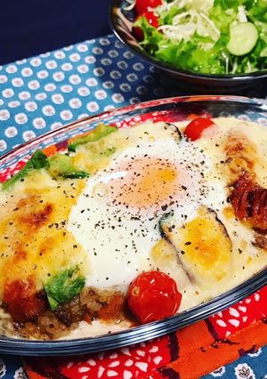 カレーの翌日はチーズたっぷりのドリアへ♡-レシピのメイン写真