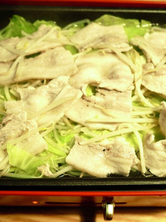 BRUNOで作る豚しゃぶ蒸し-レシピのメイン写真