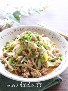 レタスともやしの生姜ひき肉あんかけ-レシピのメイン写真