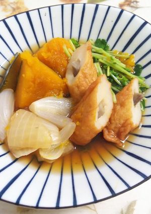 カボチャとごぼう天の煮物～肉じゃが風～-レシピのメイン写真