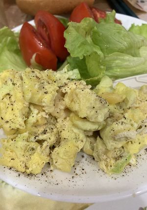 ゴーヤの種とワタのスクランブルエッグ-レシピのメイン写真