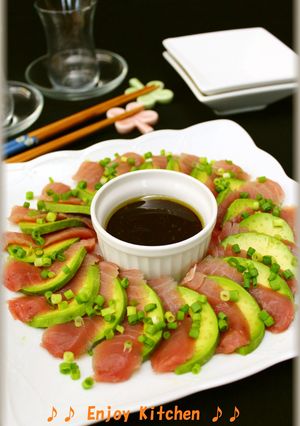 マグロとアボカドのカルパッチョ-レシピのメイン写真