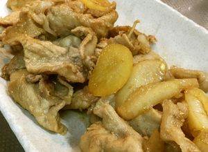 ジャンボにんにくと豚スライスの甘辛炒め！-レシピのメイン写真