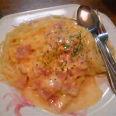 ｺｰﾝｸﾘｰﾑとﾍﾞｰｺﾝ☆ﾊﾟｽﾀ-レシピのメイン写真