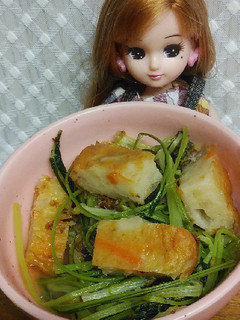 リカちゃん♡みぶなと野菜天いりこ節煮浸し-レシピのメイン写真
