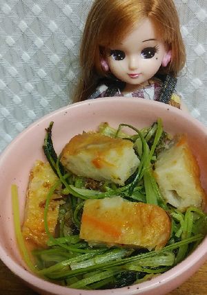 リカちゃん♡みぶなと野菜天いりこ節煮浸し-レシピのメイン写真