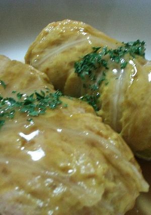 鶏ミンチの和風ロールキャベツ-レシピのメイン写真