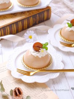 プチガトーのマロンティラミスケーキ-レシピのメイン写真