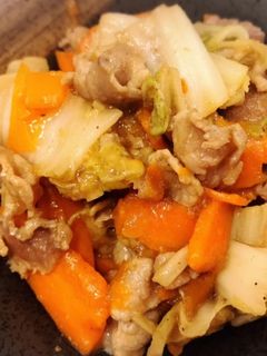 白菜と豚肉の中華炒め-レシピのメイン写真