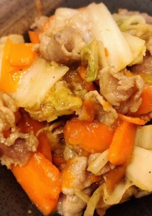 白菜と豚肉の中華炒め-レシピのメイン写真