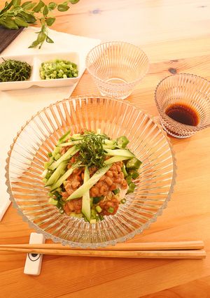 ねばねばパワーの納豆そうめん-レシピのメイン写真