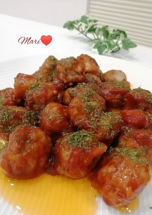 豚こま肉をぎゅっとdeミートボール!-レシピのメイン写真