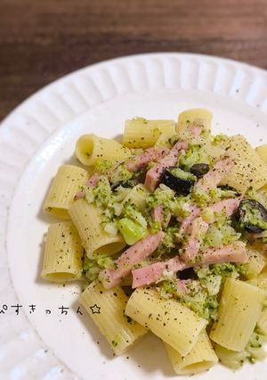 ベーコンとオリーブのブロッコリーソース-レシピのメイン写真