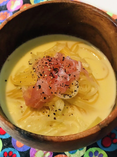 寝ぼけ眼の朝ごはん★㏌スパ ミルクスープ-レシピのメイン写真