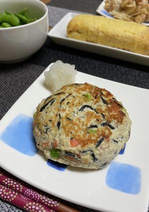 ジューシ〜！具沢山とうふハンバーグ！！-レシピのメイン写真