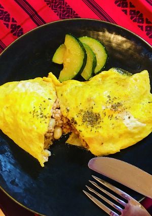 味付け簡単✳︎レンジでご馳走オムレツ♡-レシピのメイン写真