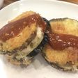 なすの鶏ひき肉はさみ揚げ