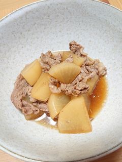 ご飯が止まらない☆牛肉と大根の煮物-レシピのメイン写真