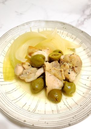 鶏もも肉オリーブ煮のレシピ-レシピのメイン写真