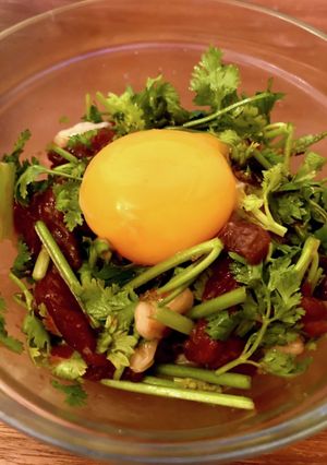 馬肉とパクチーのユッケ-レシピのメイン写真