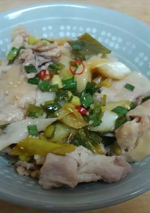 豚肉と長葱の油淋鶏ソース炒め-レシピのメイン写真