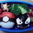 初キャラ弁:ゴース&モンスターボール