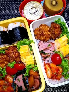 息子と娘のお弁当'20.9.14-レシピのメイン写真