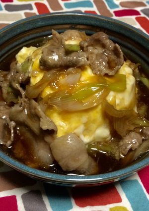 超簡単☆激うま！豚玉ねぎあんかけ他人丼♫-レシピのメイン写真