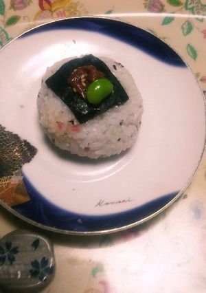 おむすびに菱形の海苔on！-レシピのメイン写真