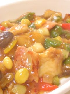 白身魚と夏野菜のあんかけ炒め.。o○☆-レシピのメイン写真