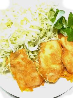 自家製ハーブオイルでチキンピカタ-レシピのメイン写真