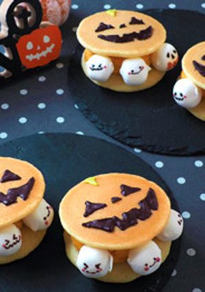 パンプキンチーズクリームサンドモンスター-レシピのメイン写真