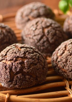 ホームベーカリーで簡単チョコメロンパン-レシピのメイン写真