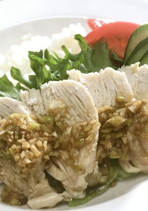 カオマンガイ(タイ風蒸し鶏ライス)-レシピのメイン写真