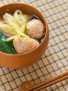 鶏つくねのあったかスープ-レシピのメイン写真