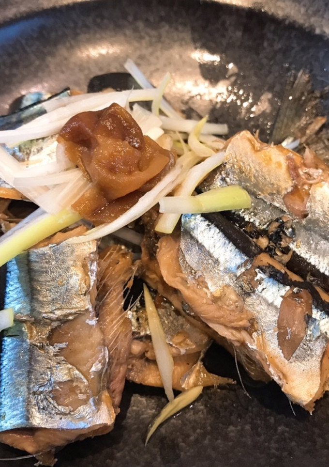 簡単　さんまの梅煮-レシピのメイン写真