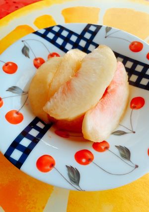 桃に負担かけず簡単なカットの仕方-レシピのメイン写真