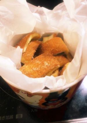 レンジでカリカリ　パンのミミラスク-レシピのメイン写真
