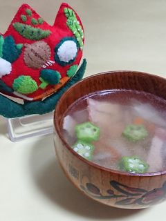 オクラのコンソメスープ-レシピのメイン写真