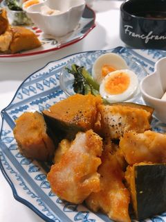 鶏ももとかぼちゃのバター醤油炒め-レシピのメイン写真