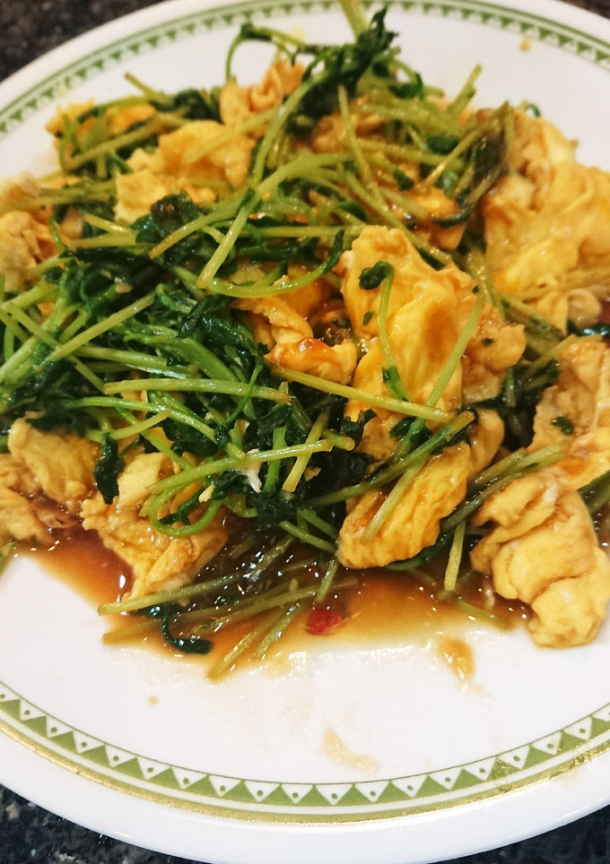 豆苗と玉子炒め-レシピのメイン写真
