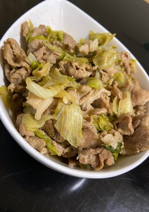 豚肉とレタスのポン酢炒め-レシピのメイン写真
