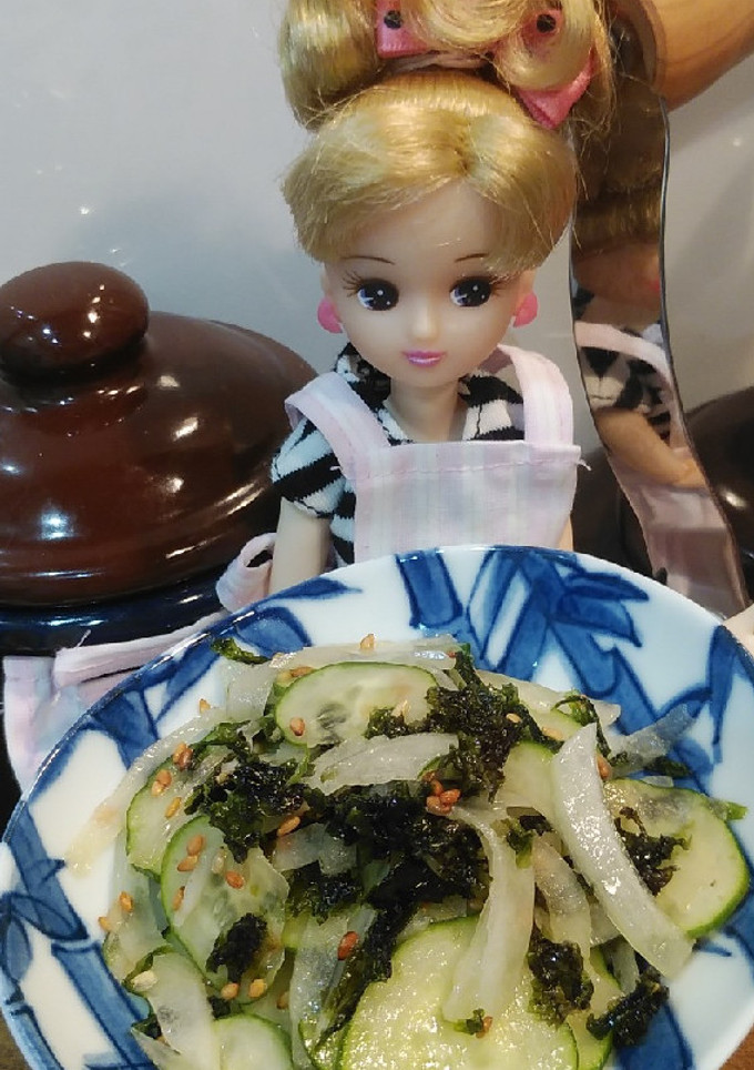 リカちゃん♡きゅうりと玉ねぎのナムル風-レシピのメイン写真